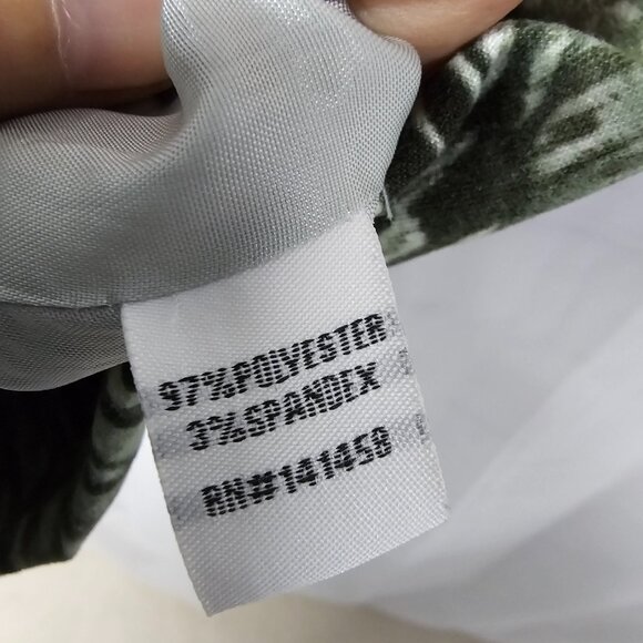 Vintage Cali & York Vest Leopard Mock Neck Zip Green Grunge Punk PM - Picture 10 of 13